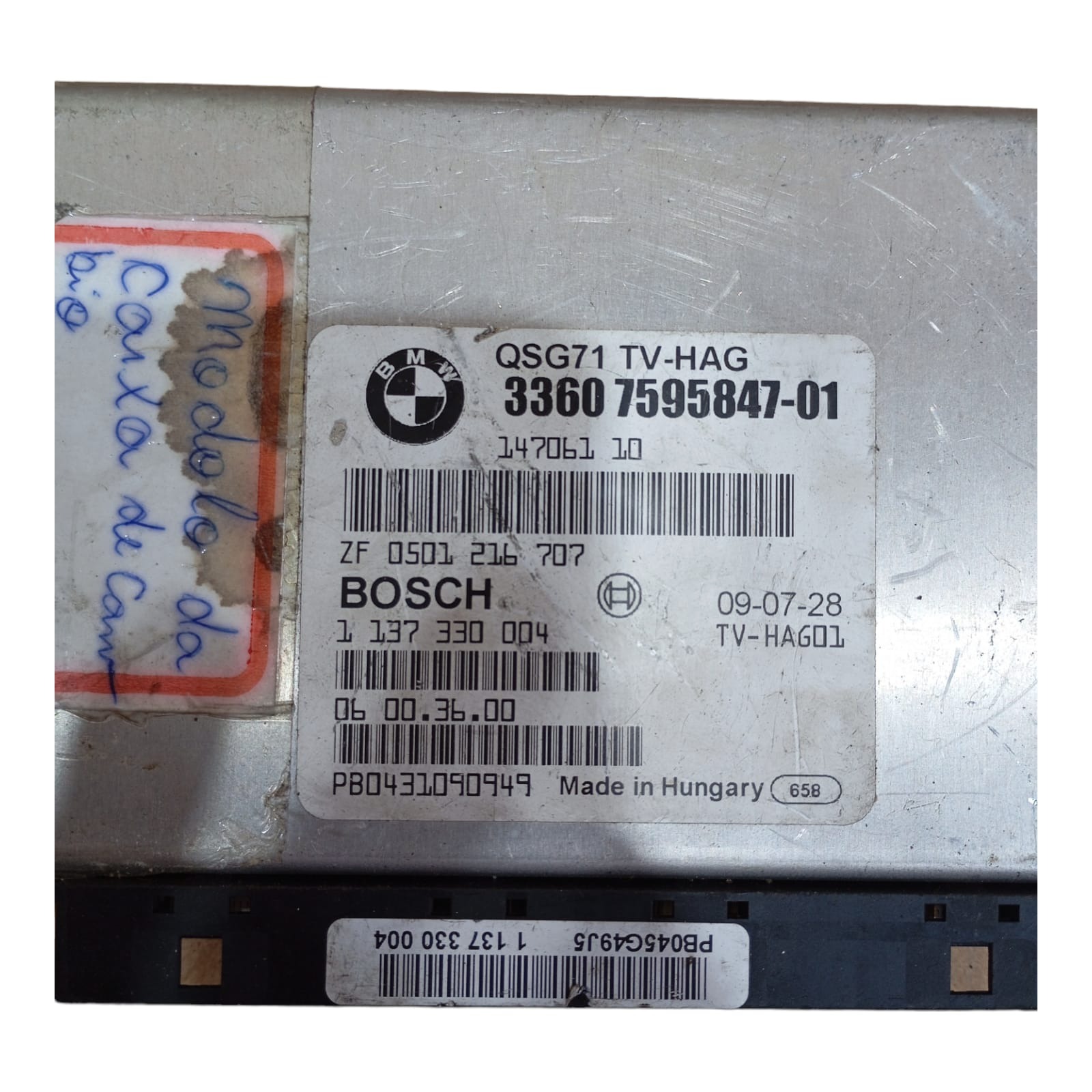Módulo Caixa De Câmbio Bmw X6 4.4 V8 2010 Cod 3360759584701 6