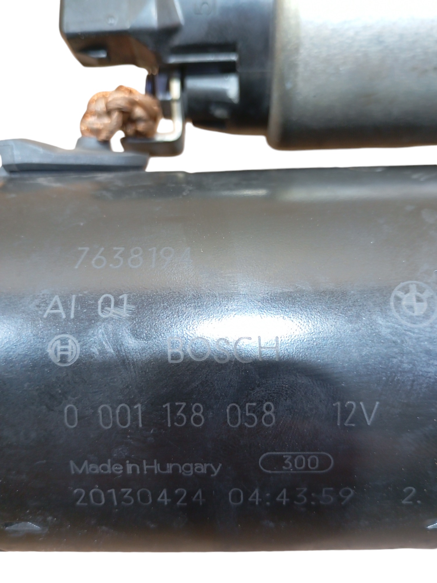 Motor De Arranque Partida Bmw 320i 2.0 2013 F30 0001138058 2