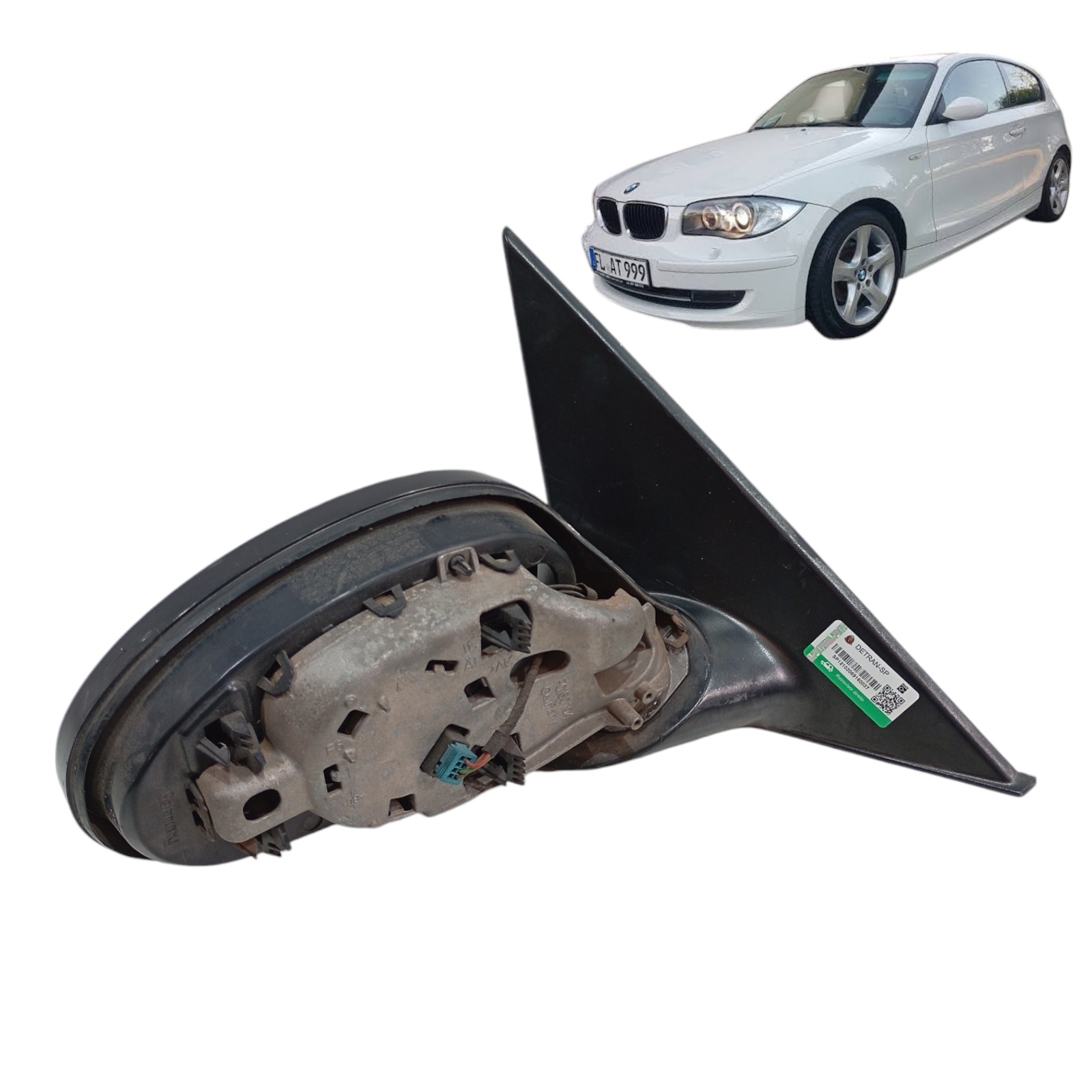 Retrovisor Elétrico Direito Bmw 118i 2010 Cod-f0141102 1