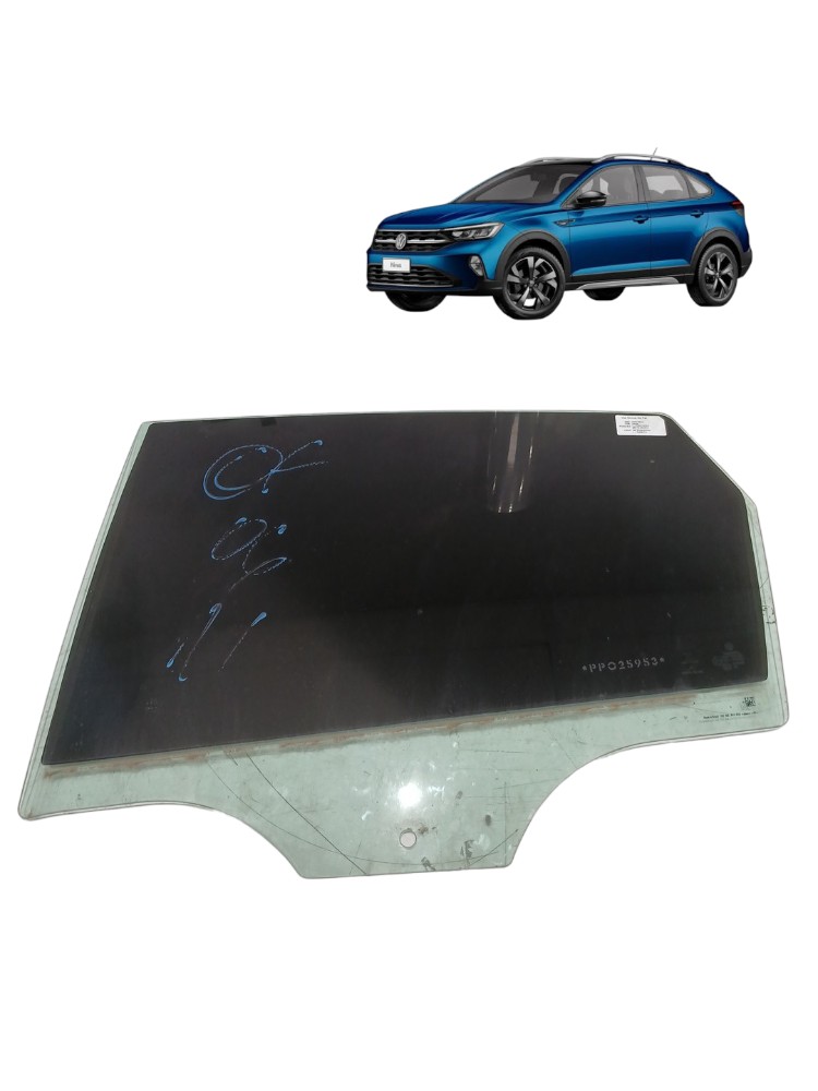 Vidro Porta Traseira Esq Volkswagen Nivus Highline 1.0 2022 6