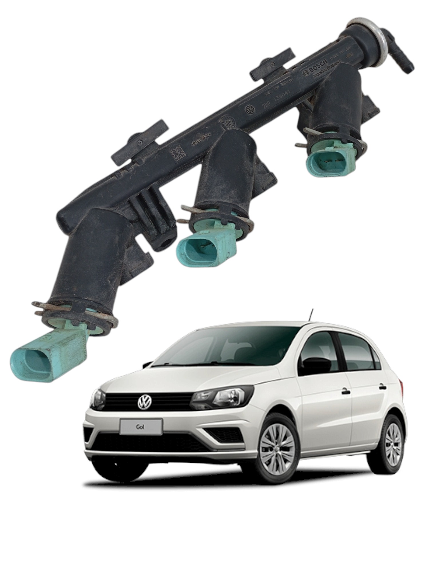 Flauta Bico Injetor Volkswagen Gol 2021 2021 Cod 0280151329