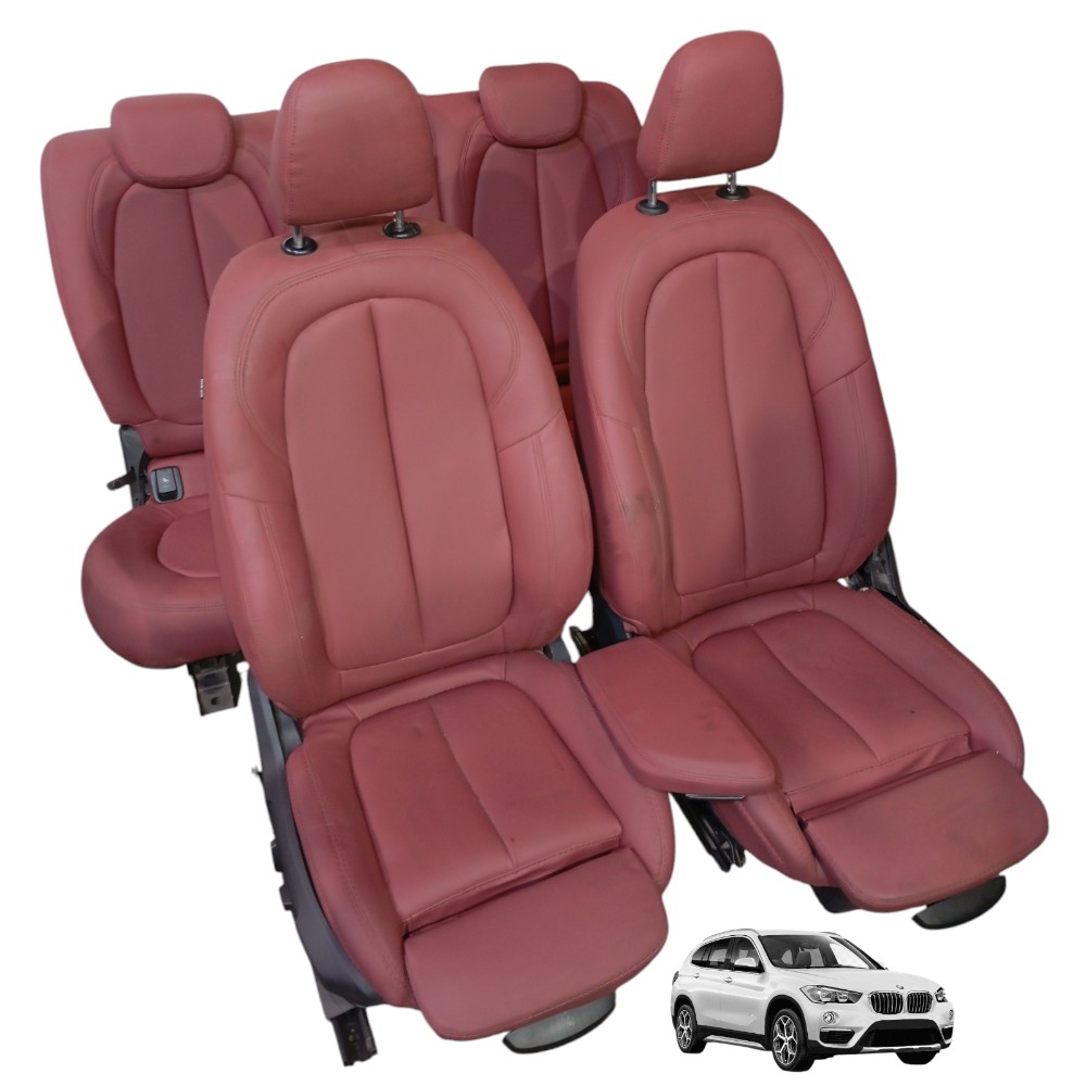 Jogo De Bancos C/ Forro De Porta Bmw X1 2.0 2017  Vinho