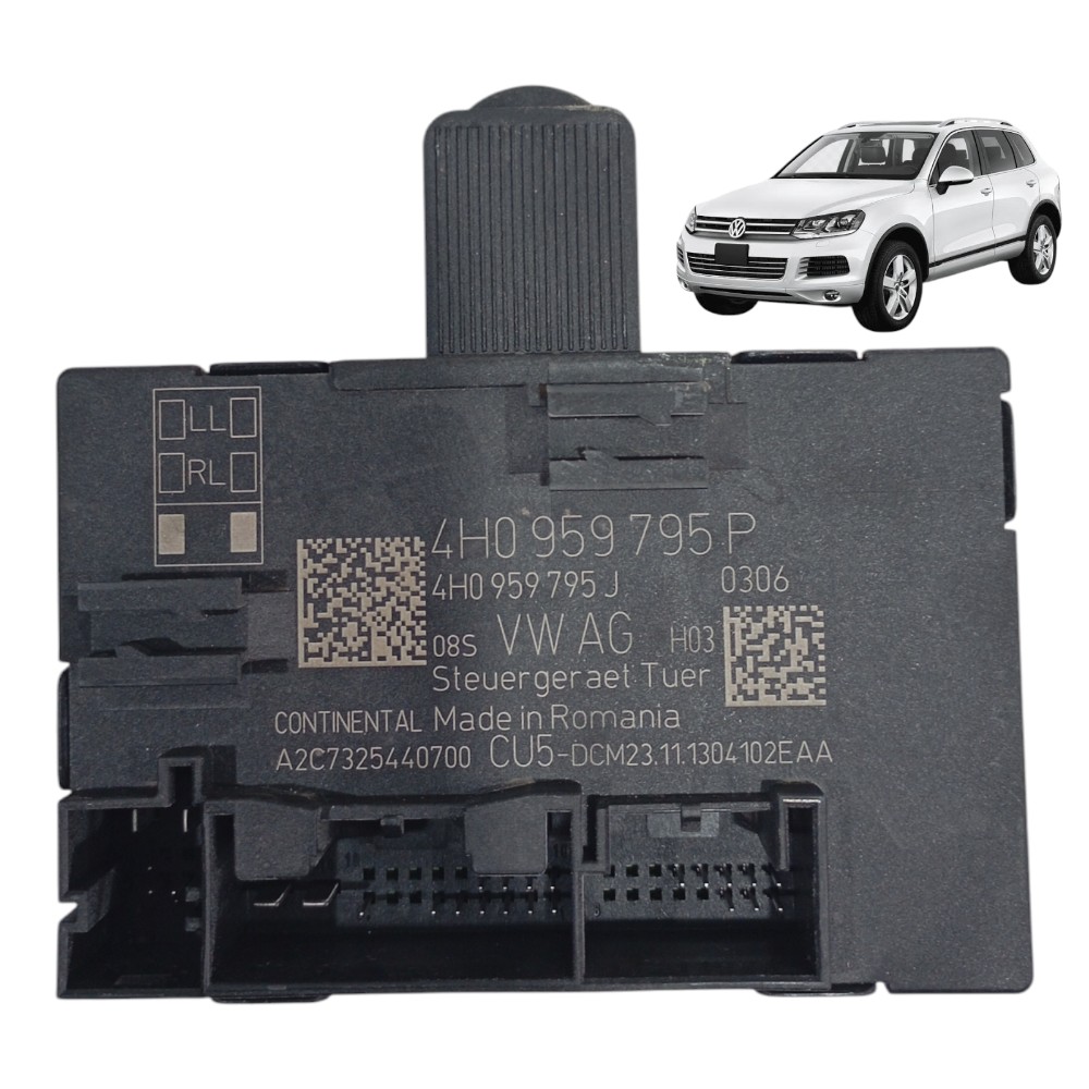 Módulo Porta Traseira Direita Volkswagen Touareg 4.2 V8 2014