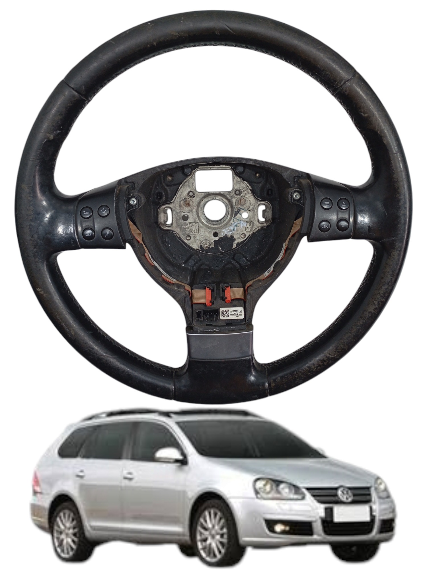 Volante Jetta Variant 2009 Cod-1k0419091 Preto