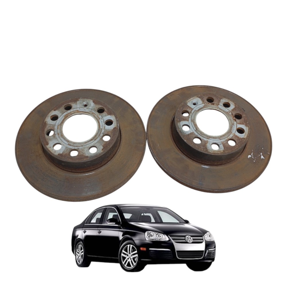 Par disco de freio traseiro Volkswagen jetta 2.5 2007 2008 1