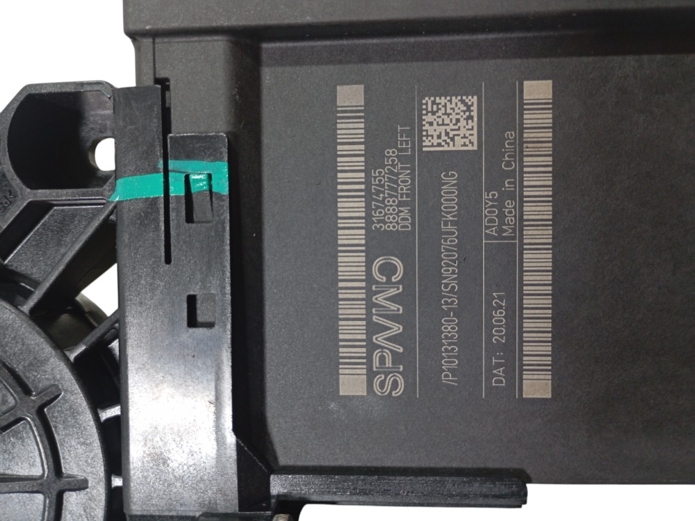 Motor Vidro Elétrico Dianteiro Direito Volvo Xc60 T8 2022 3