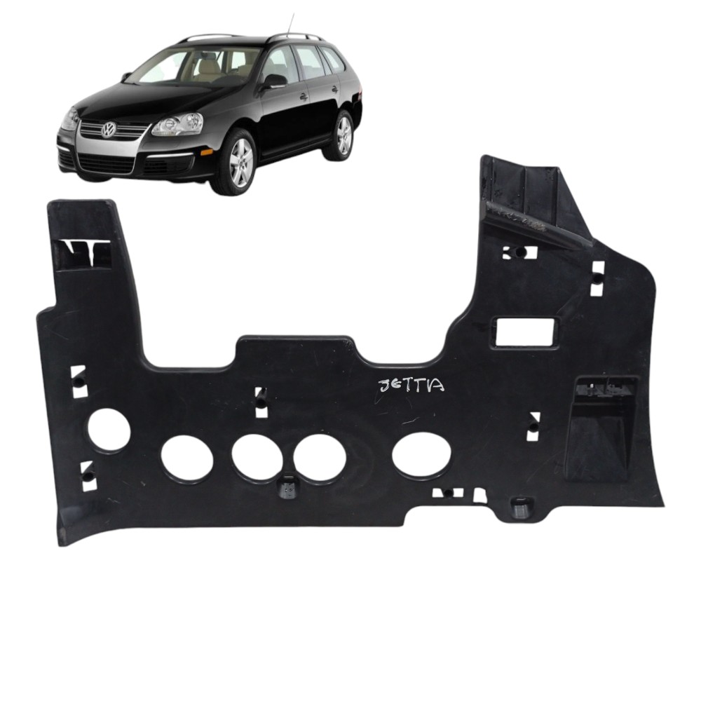 Moldura Inferior Painel Vw Jetta Variant 2009 Cod-1k1863083 Preto