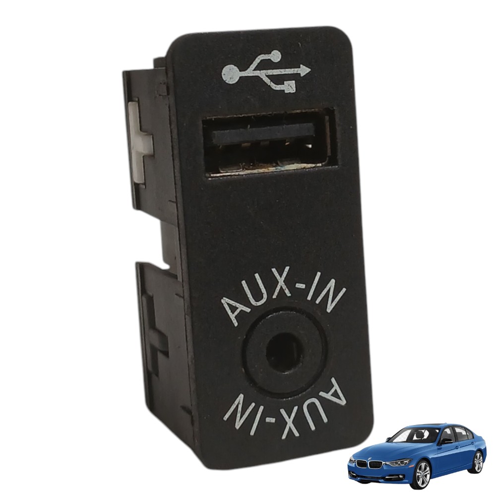 Entrada Tomada Usb Auxiliar Bmw 320i 2.0 F30 N20 2012 2018 Preto 1