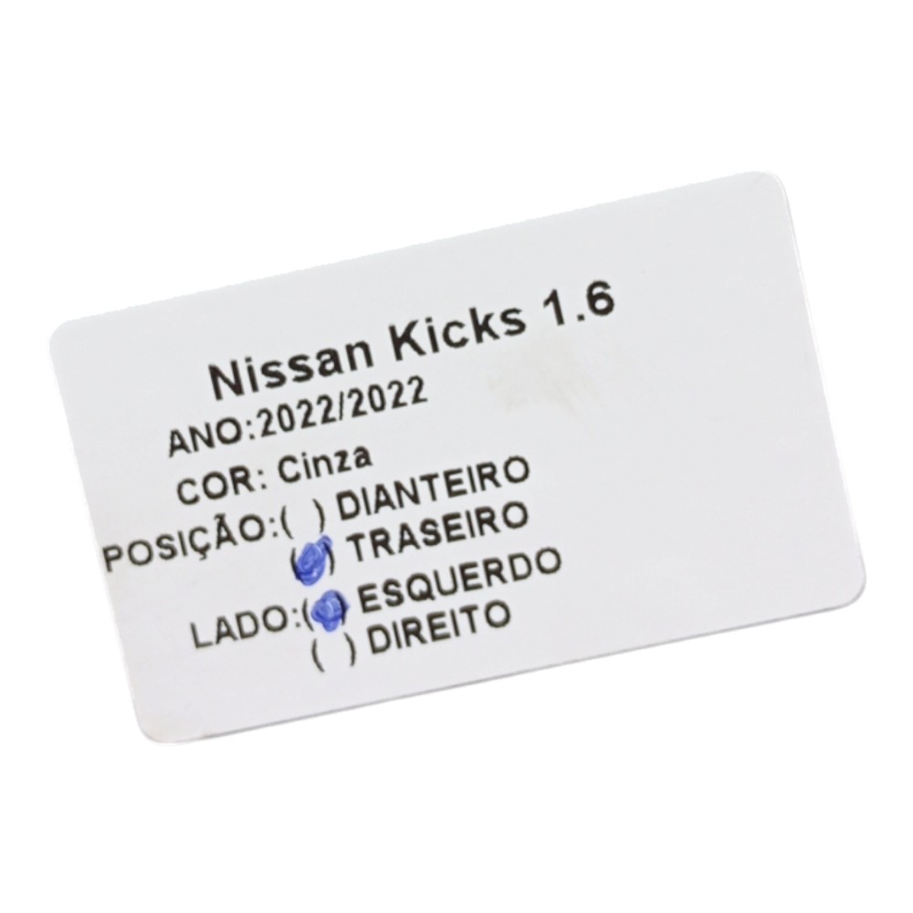Vidro Porta Traseira Esquerda Nissan Kicks 1.6 2022 3