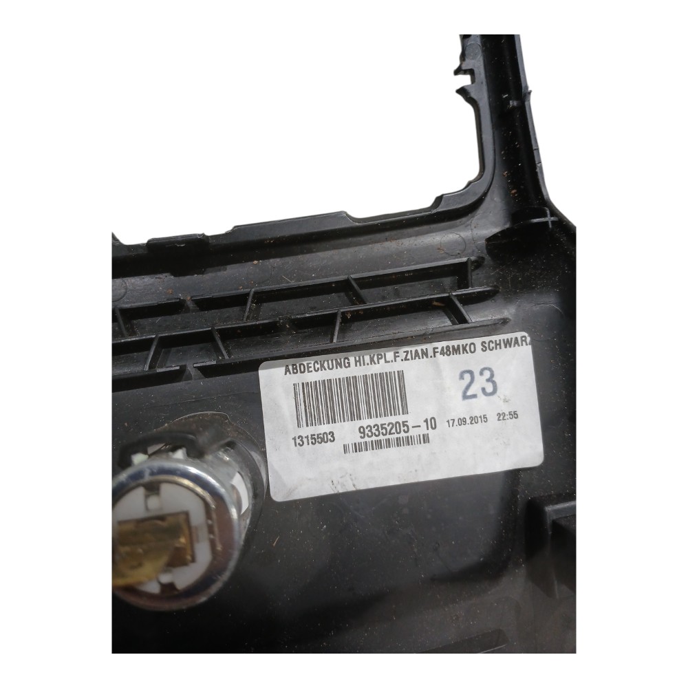 Moldura Difusor Acendedor Console Traseiro Bmw X1 2.0 2017 Preto 3