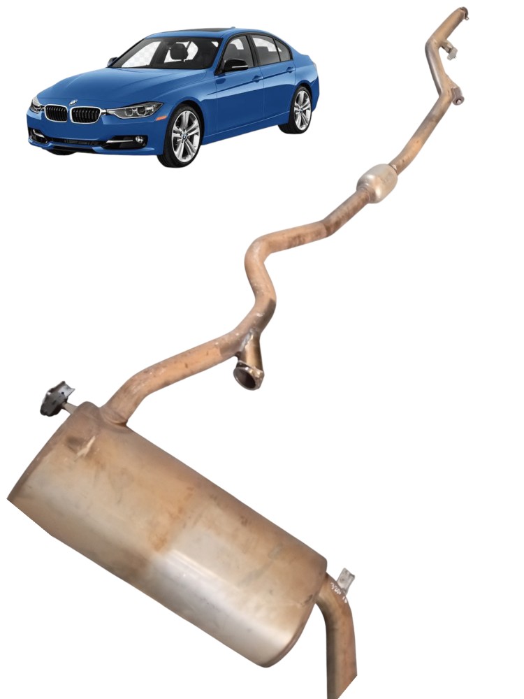 Escapamento Abafador Silenciador Bmw 320i 2.0 2012 2018 F30