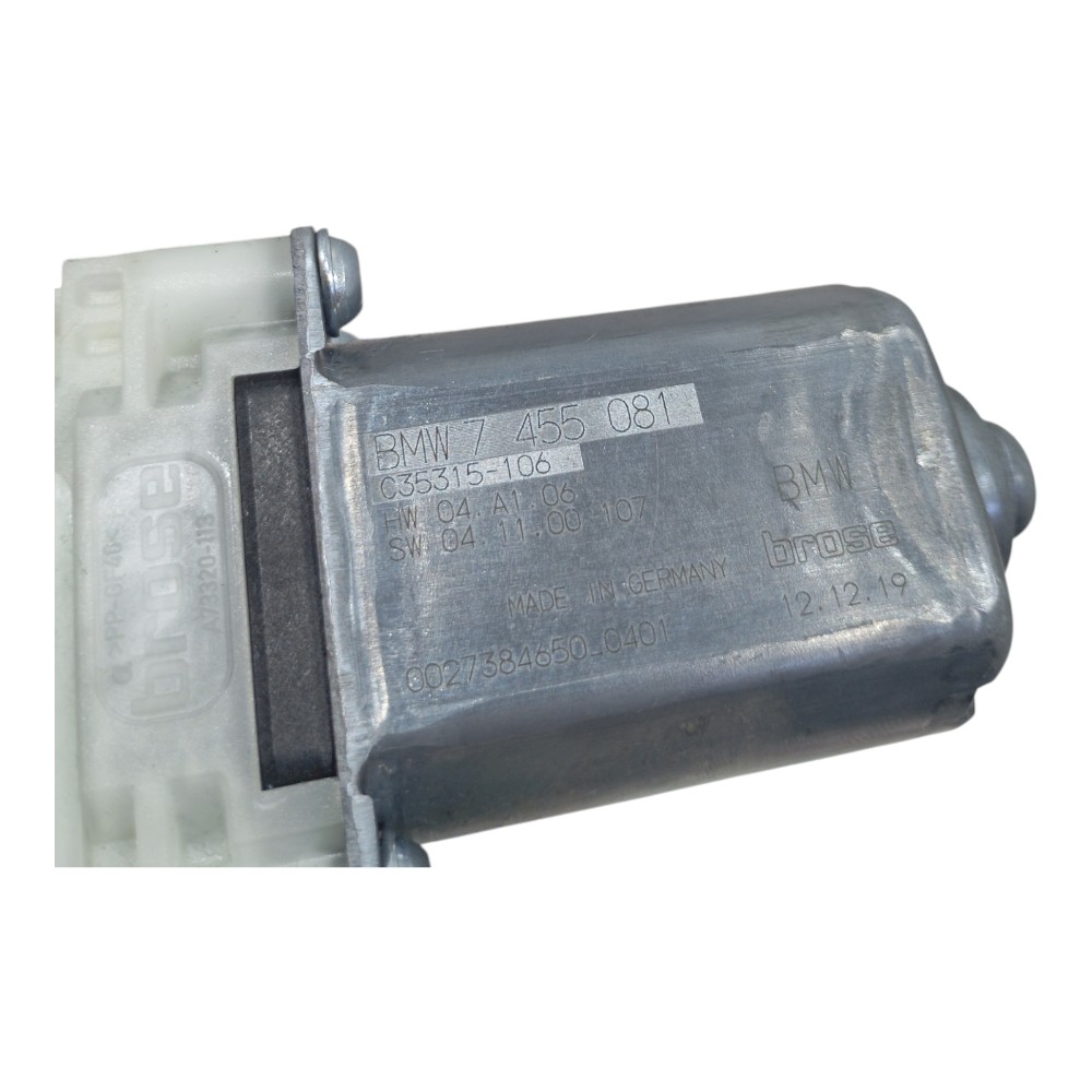 Motor Máquina De Vidro Dianteiro Direito Bmw X3 2020 7455081 6