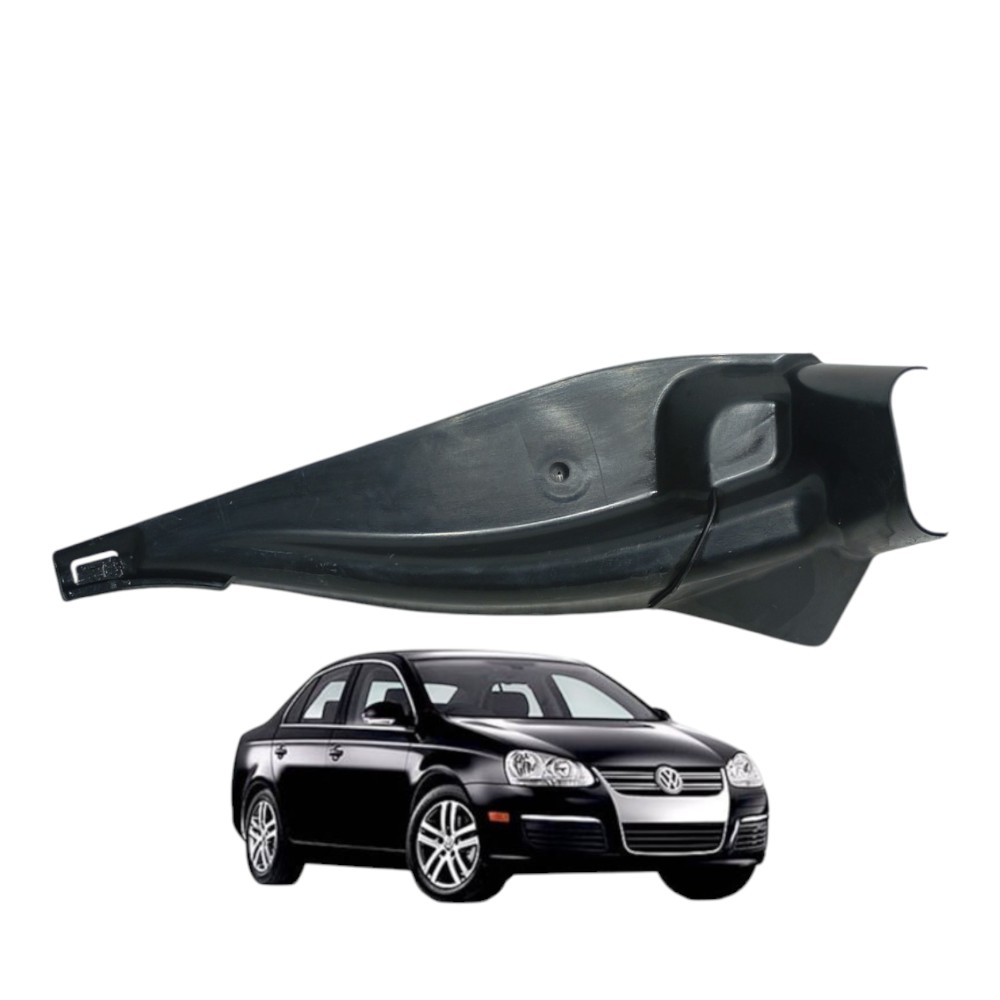 Moldura Calha Chuva Dianteira Volkswagen Jetta 2.5 2007 2008 Preto 1