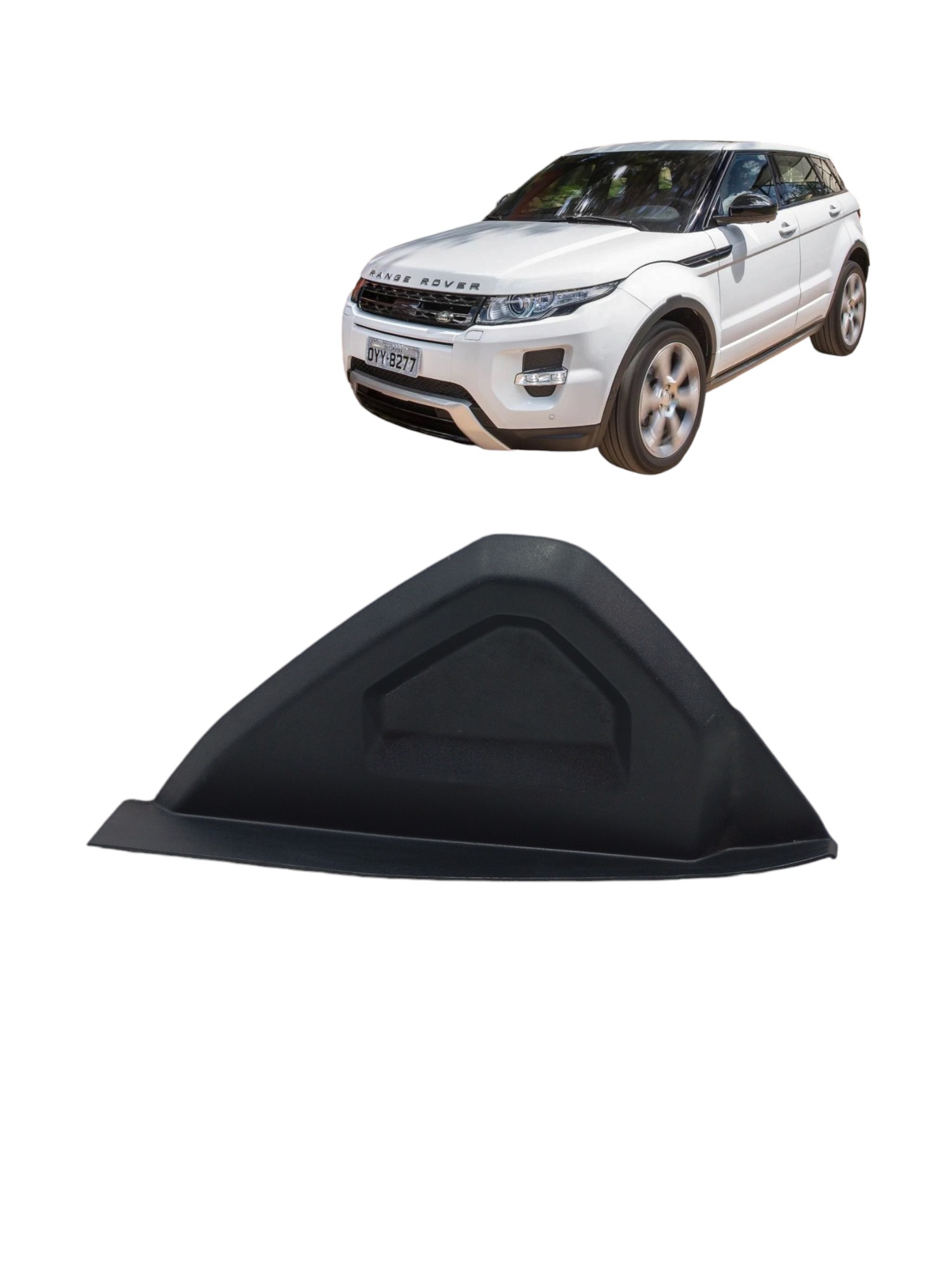 Acabamento Lateral Painel Esquerdo Evoque 2014 Cod 12d1095 Preto