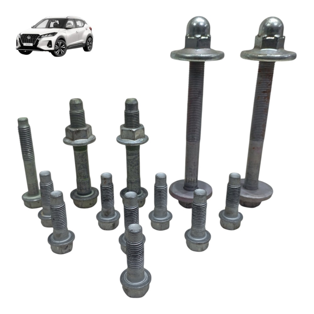 Kit jogo parafuso agregado traseiro nissan kicks 1.6 2024 1