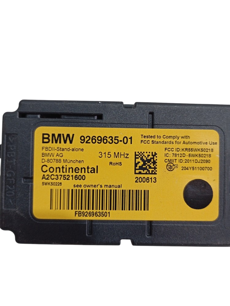 Módulo Controle Alarme Bmw M135i 3.0 Turbo 2014 926963501 5