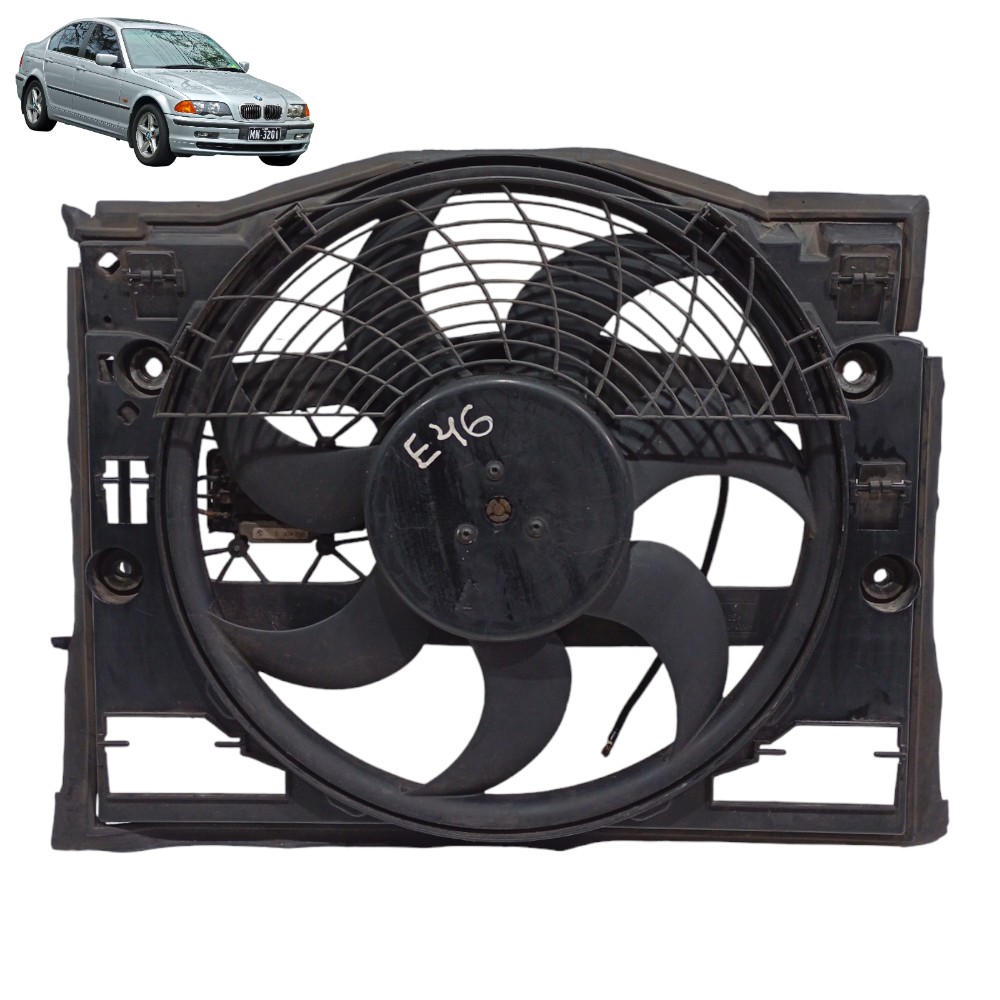 Ventoinha Com Defletor Bmw 328i 2.5 E46 2001 Cod-64546905076