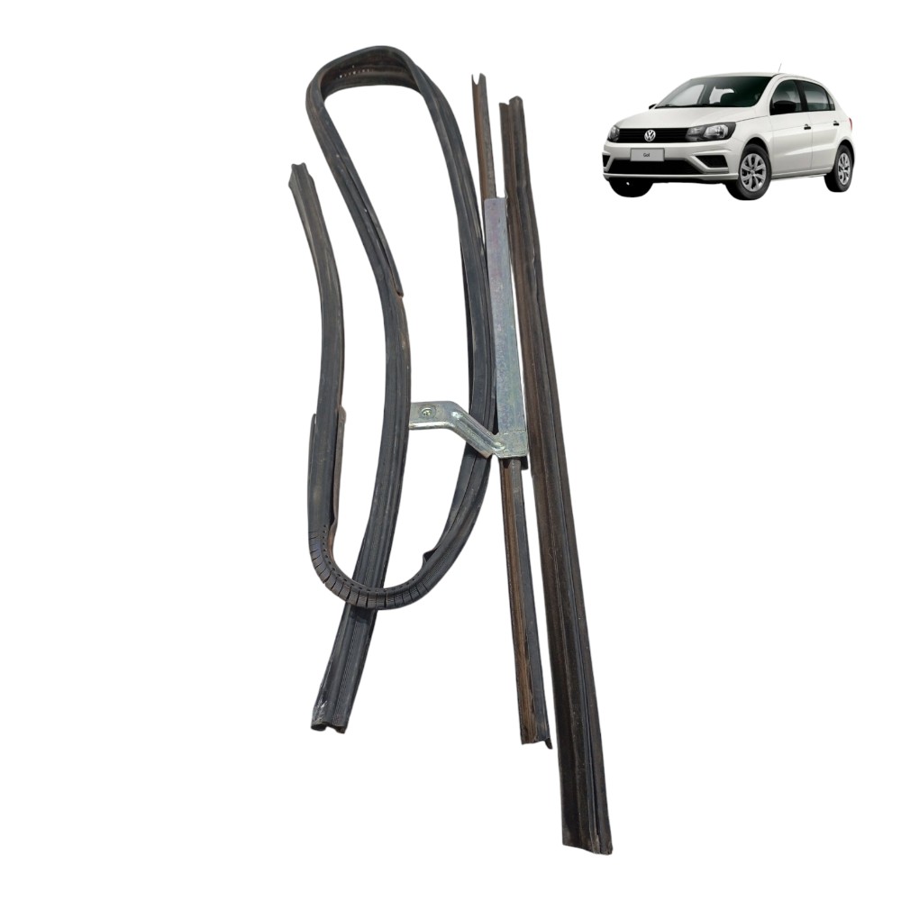 Kit Jogo Borracha Pestana De Porta Volkswagen Gol 1.0 2022