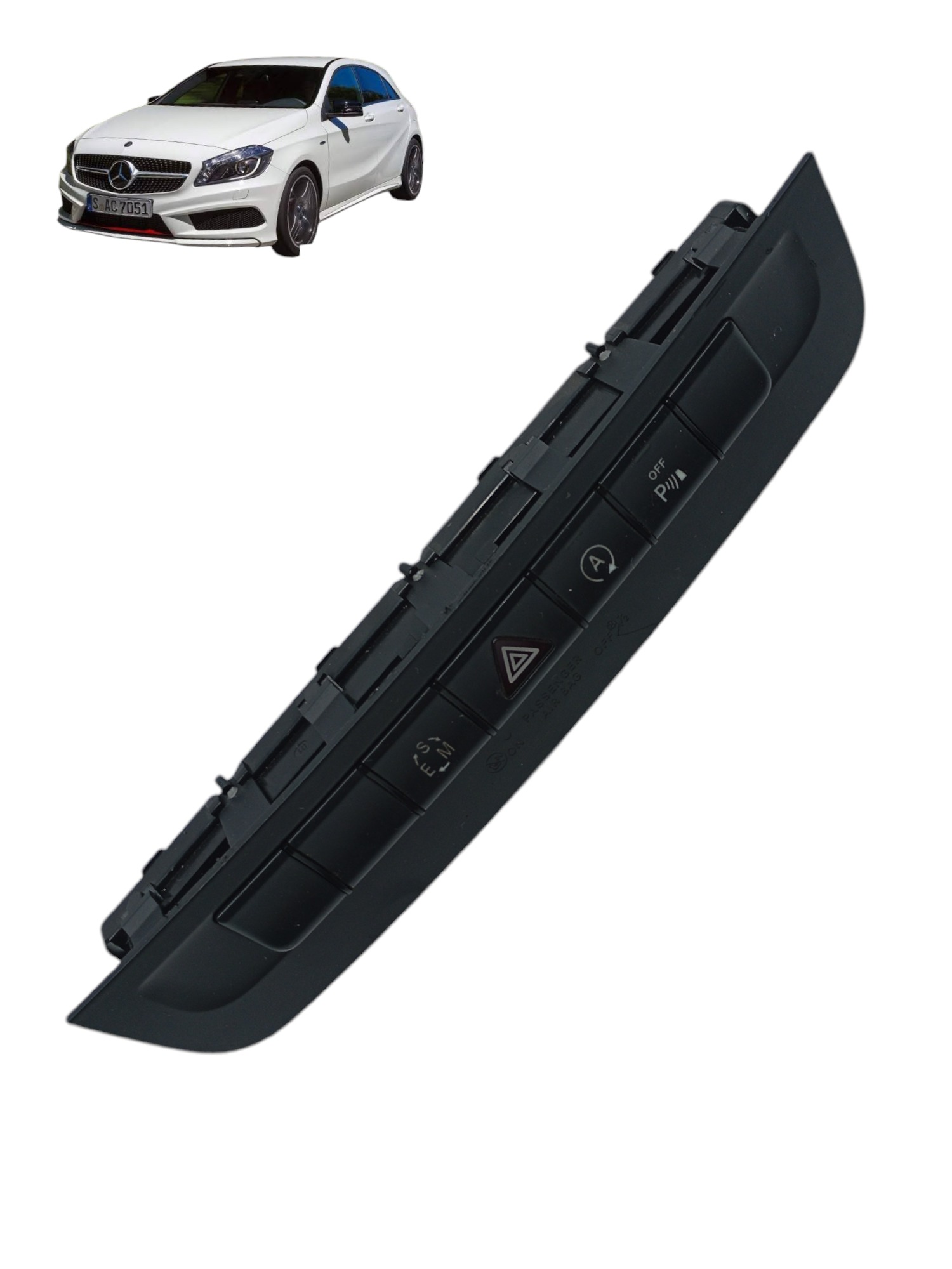 Botao Pisca Aperta Mercedes A250 2015 Cod A2469053302 Preto
