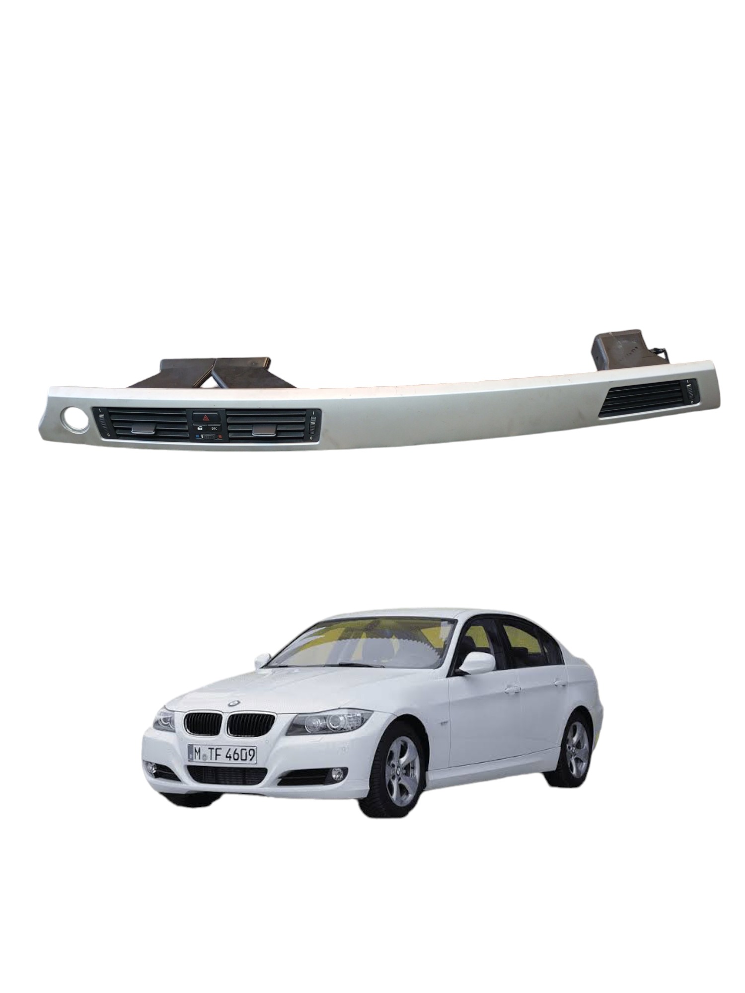 Moldura Painel Com Difusor De Ar Bmw 320i 2.0 E90 2009 2010
