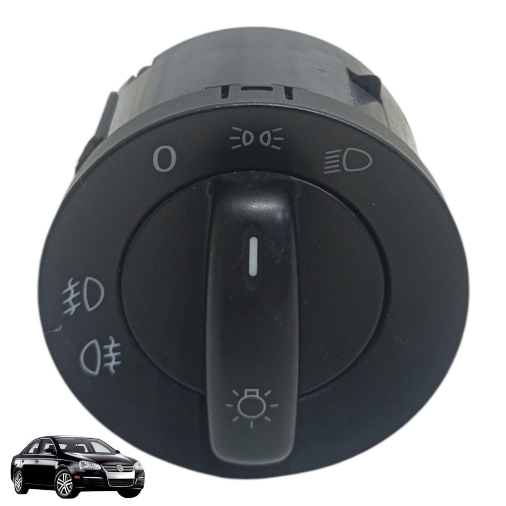 Botão Chave De Luz Farol Milha Volkswagen Jetta 2.5 2007 1