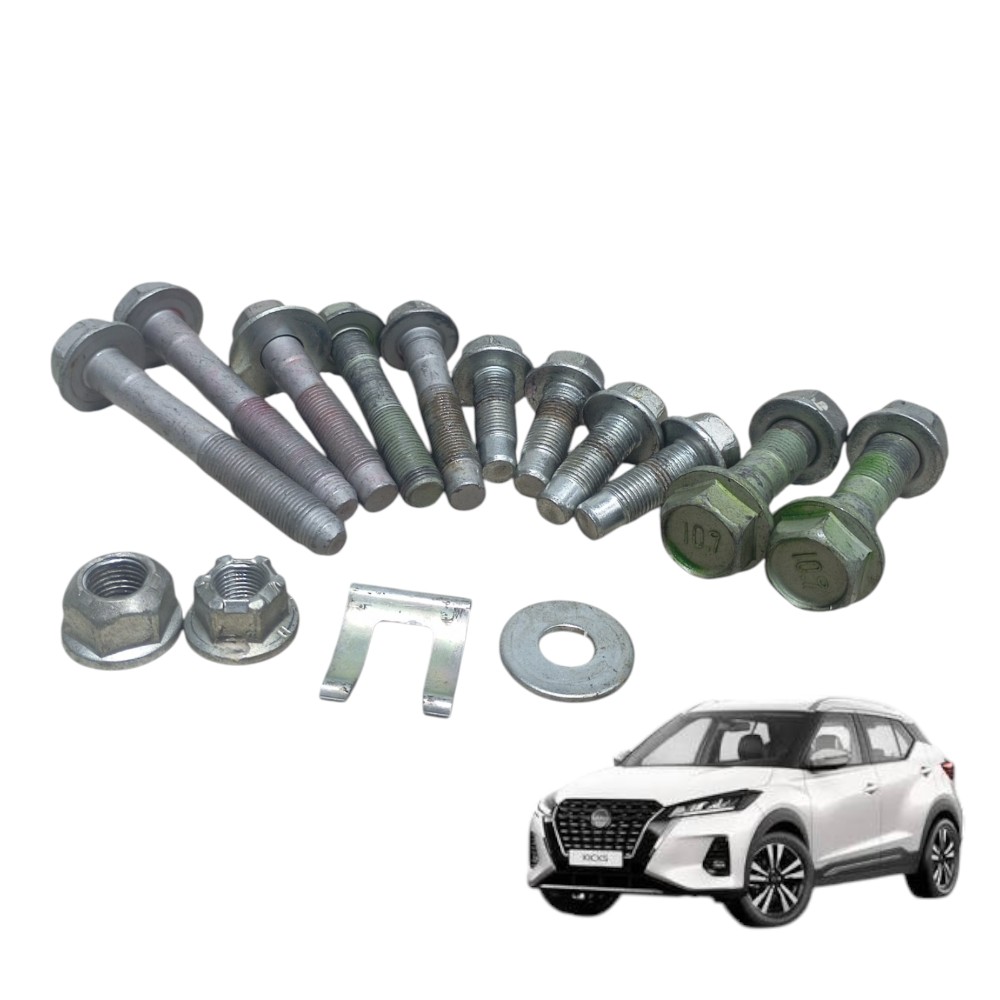 Kit jogo parafuso agregado dianteiro Nissan kicks 1.6 2024 1