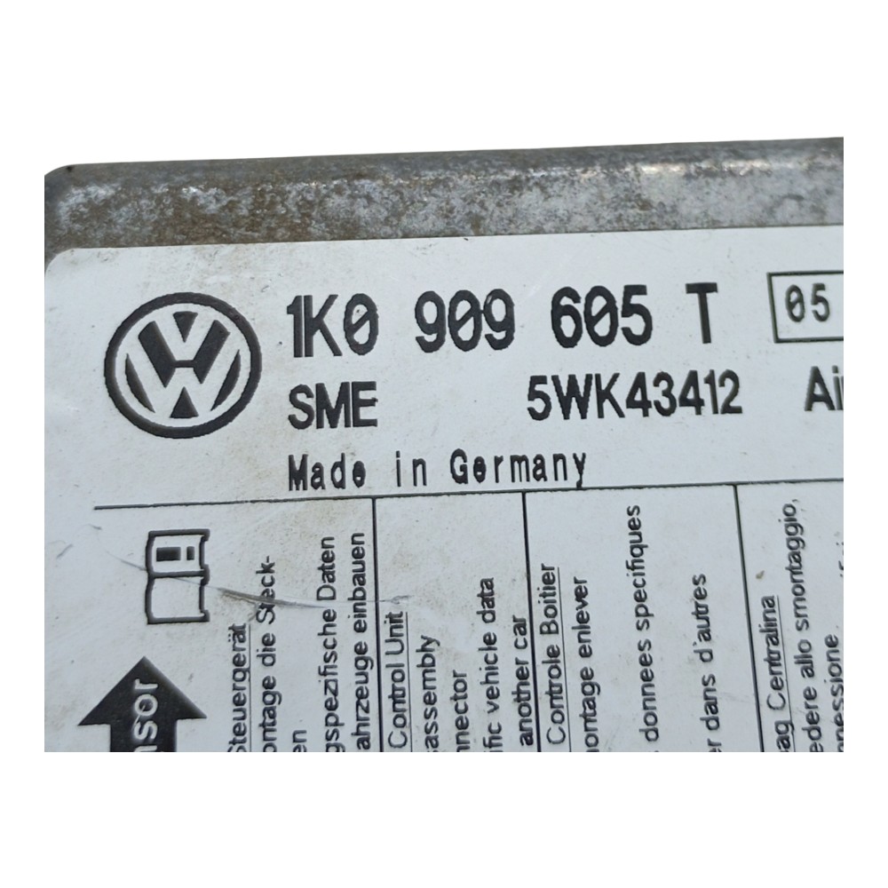 Módulo central airbag Volkswagen jetta 2.5 2007 2008 2009 2