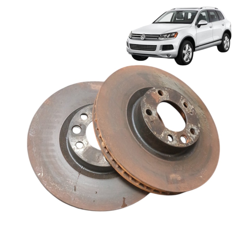 Par disco de freio dianteiro vw touareg 4.2 v8 fsi 2013 5