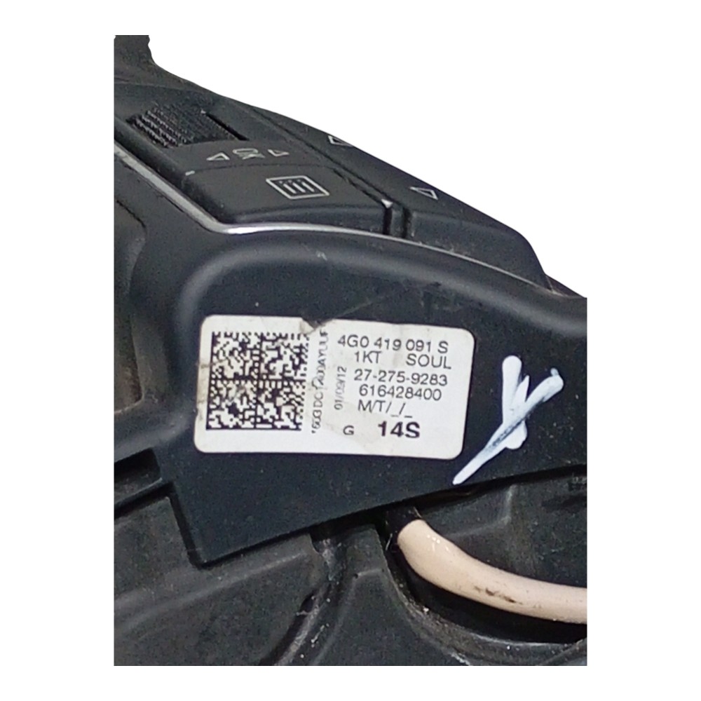 Volante Direção Com Comandos Audi A1 1.4 Tfsi 2012 2013 2014 Preto 6