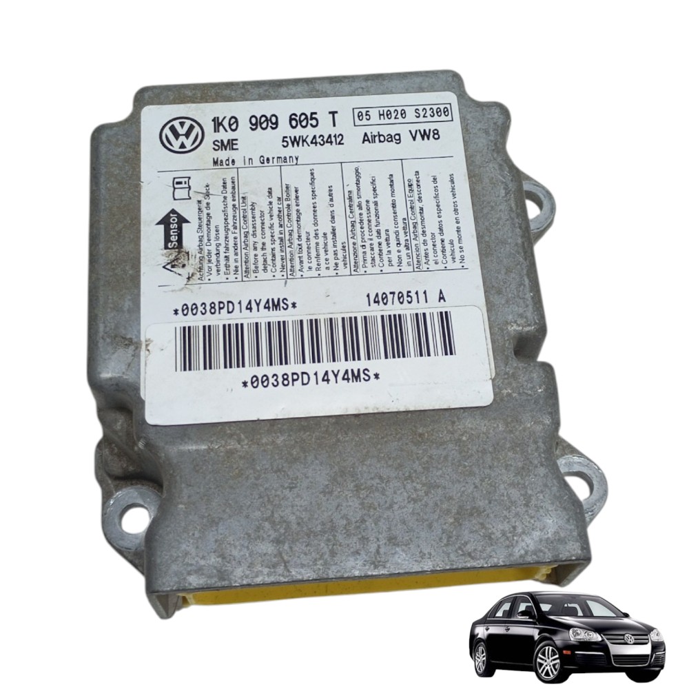 Módulo central airbag Volkswagen jetta 2.5 2007 2008 2009