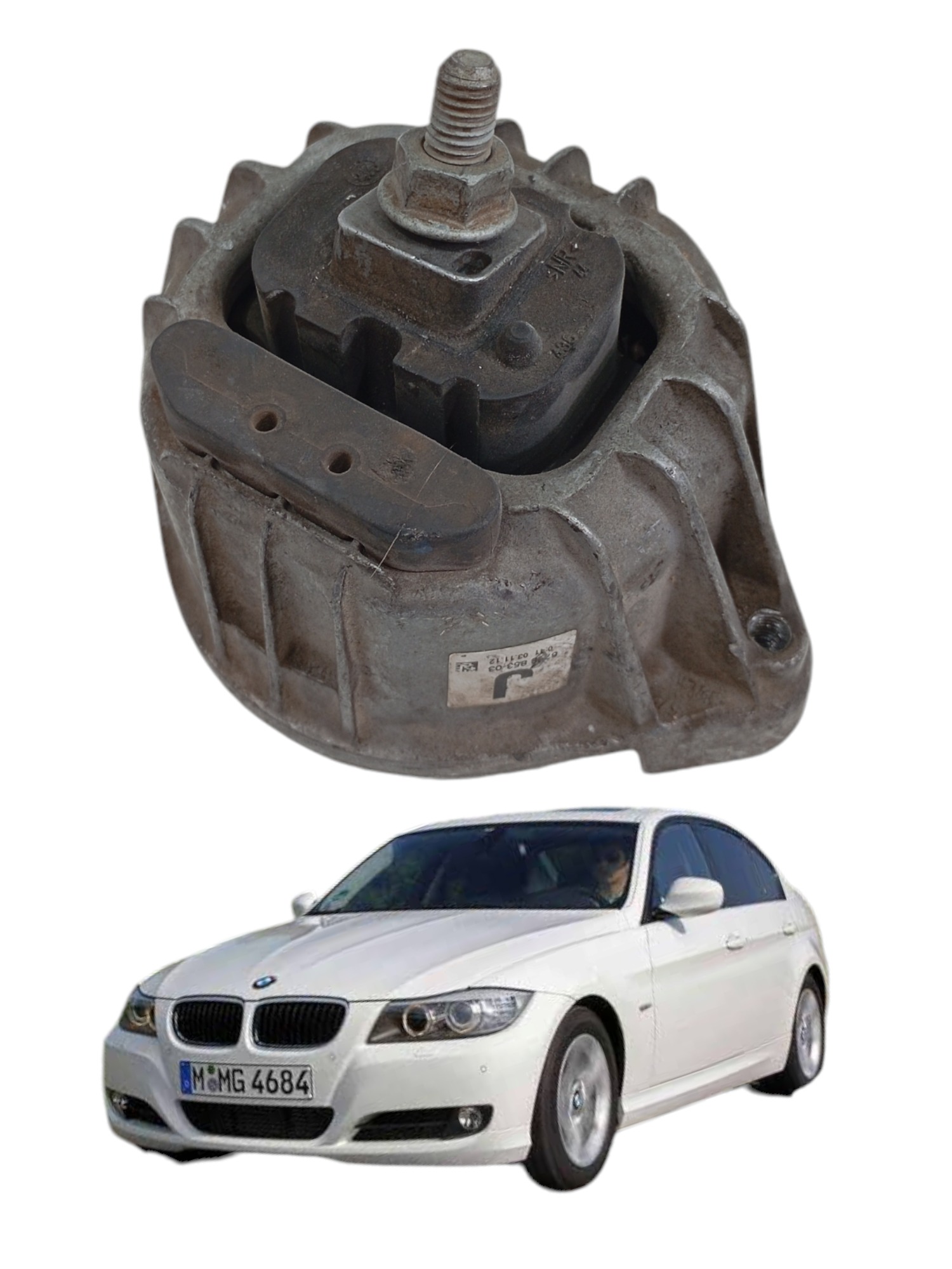 Coxim Superior Do Motor Bmw 320i 2.0 E90 2010 Cod 13981112