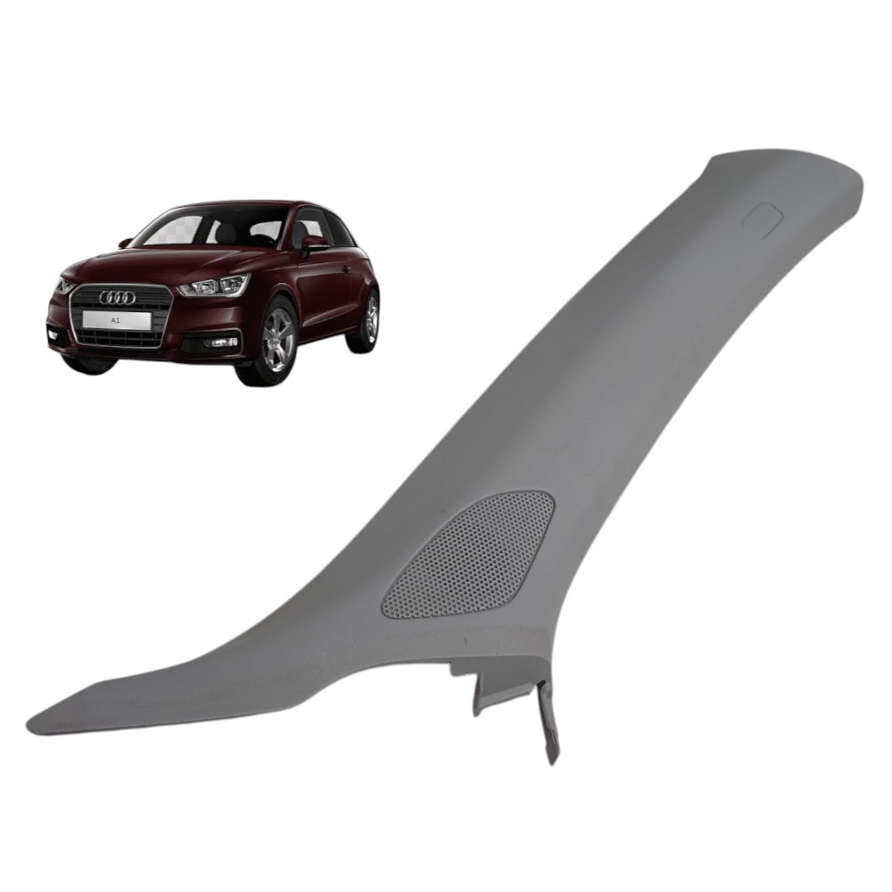 Acabamento Direito Coluna Parabrisa Audi A1 Tfsi 2013 Cinza 1