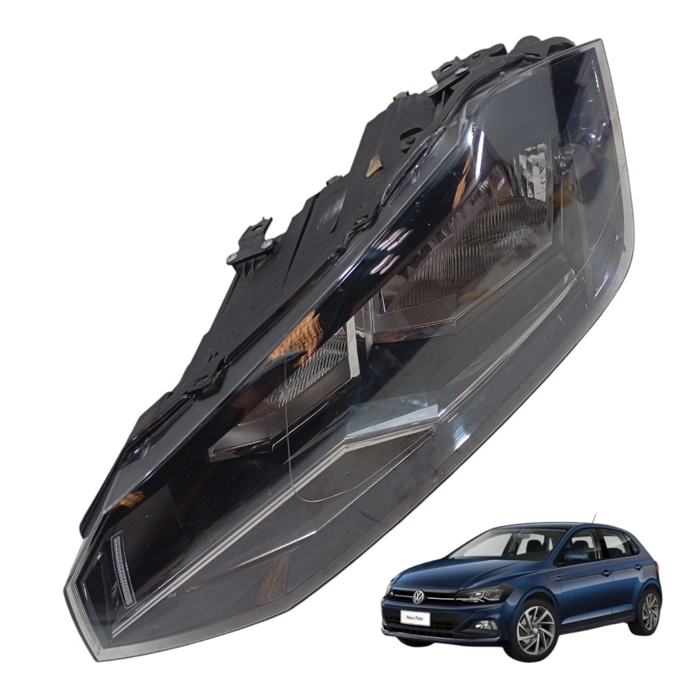 Farol Lado Esquerdo Volkswagen Polo 1.0 2018 6ea941005c Esquerdo/motorista