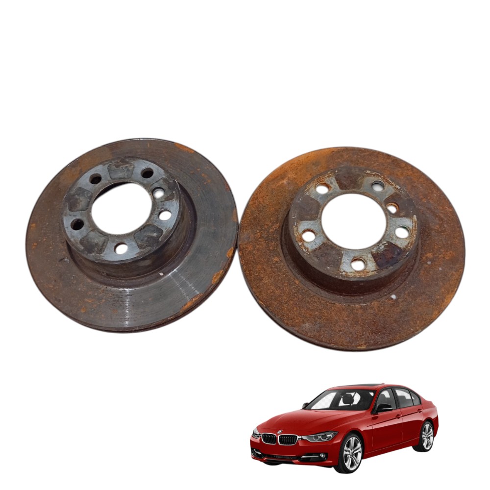 Par disco roda dianteira bmw 320i f30 2.0 2017 2018