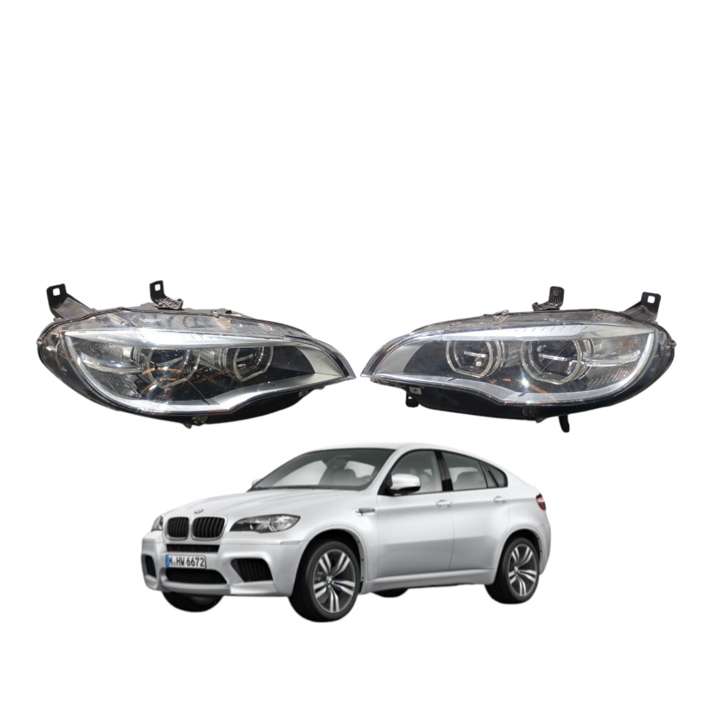 Par Farol Dianteiro Original Bmw X6 M Sport 2014 Ambos Lados