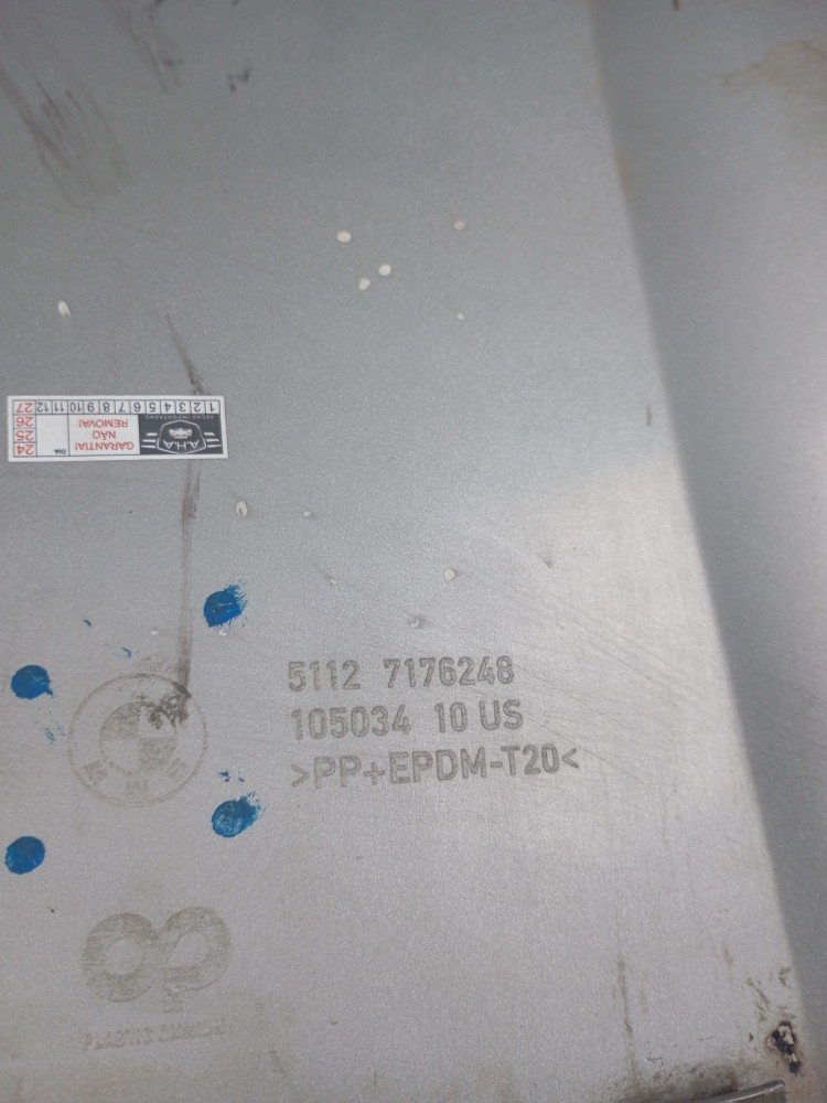Spoiler Parachoque Traseiro Bmw X6 4.4 V8 2010 51127176248 2