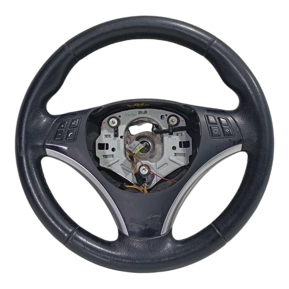 Volante Direção Com Comandos Bmw 320i 2.0 E90 2009 2010 2011 Preto 6