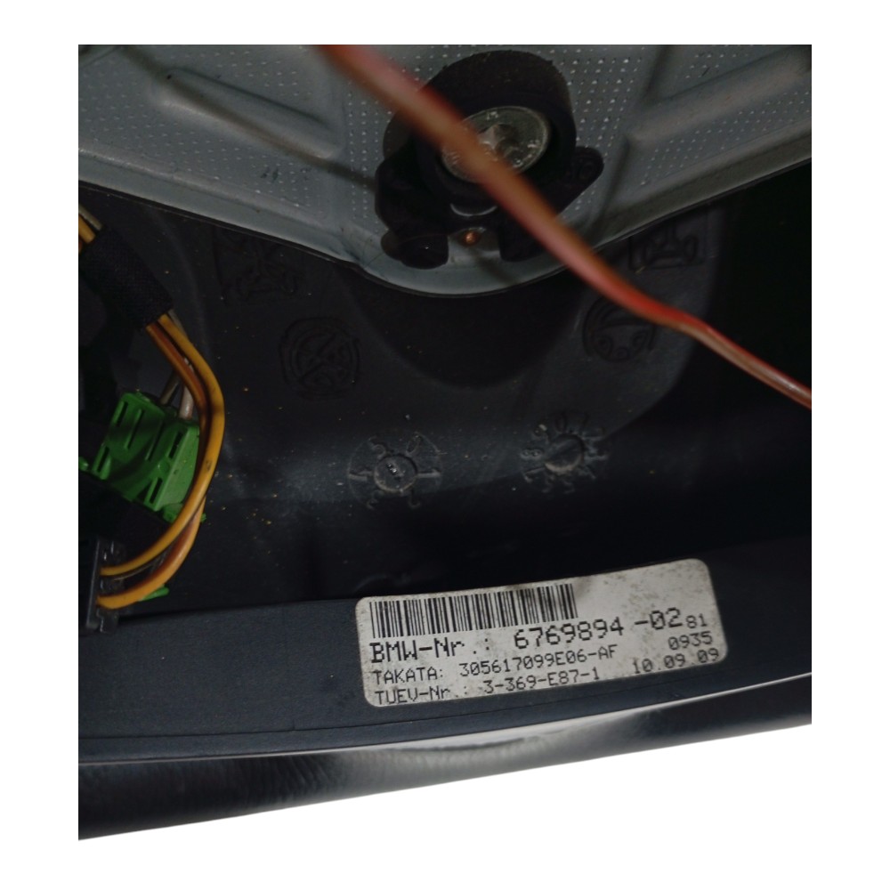 Volante Direção Com Comandos Bmw 320i 2.0 E90 2009 2010 2011 Preto 3