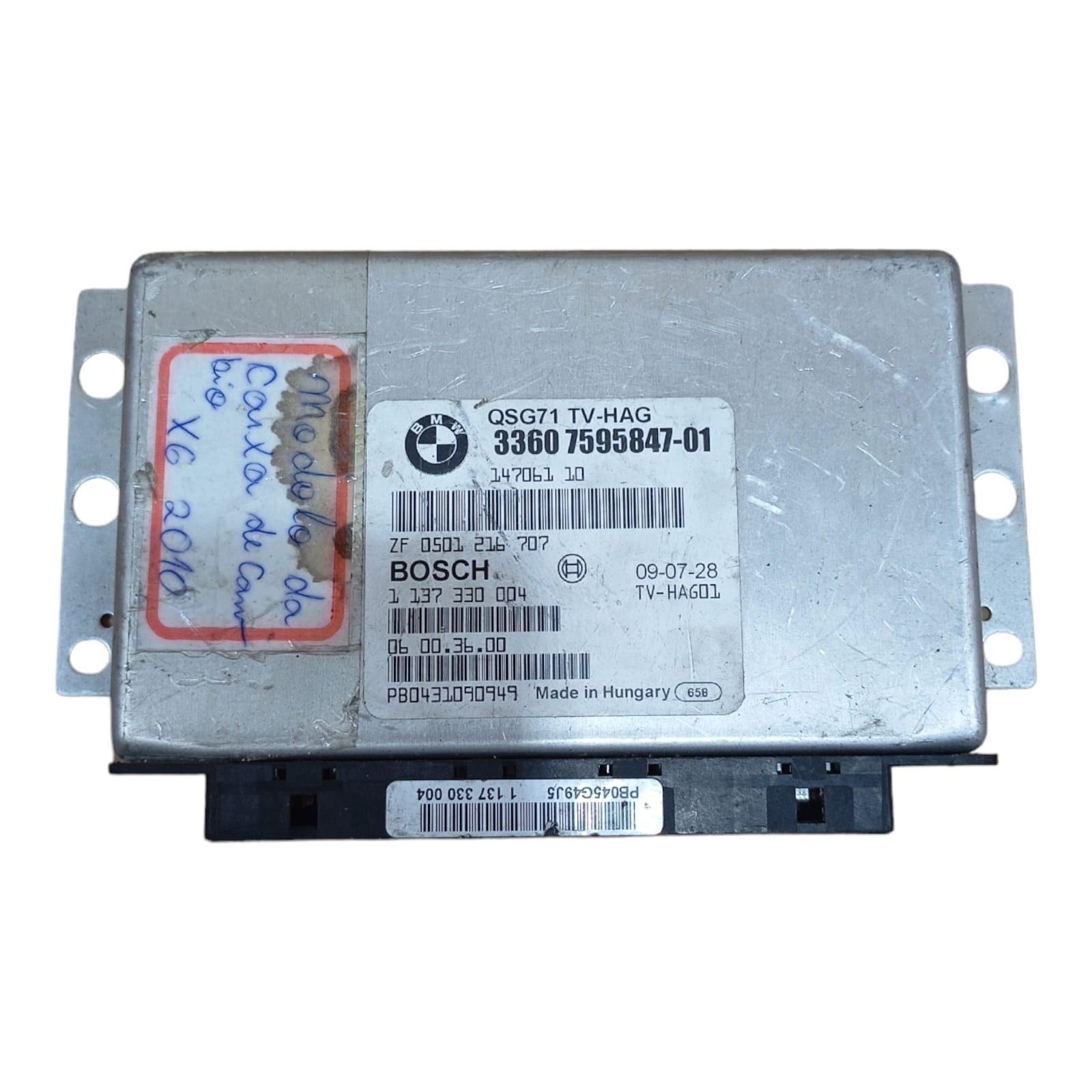 Módulo Caixa De Câmbio Bmw X6 4.4 V8 2010 Cod 3360759584701 5