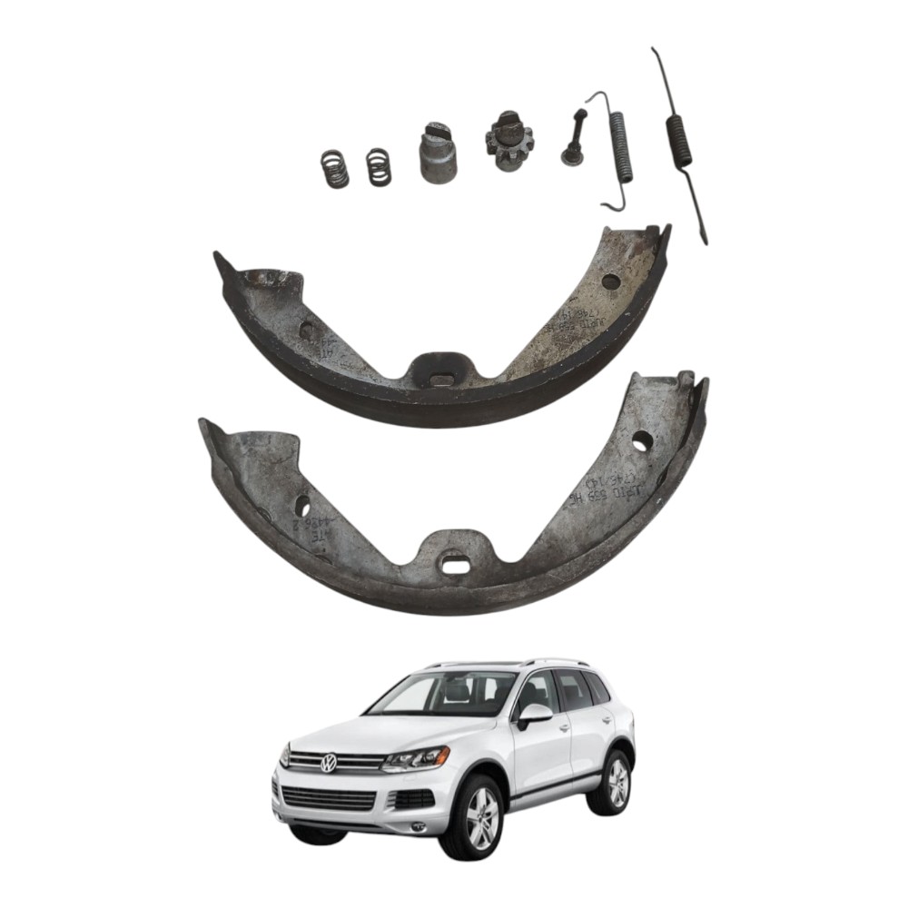 Kit jogo sapata traseira direita vw touareg 4.2 v8 fsi 2013 6