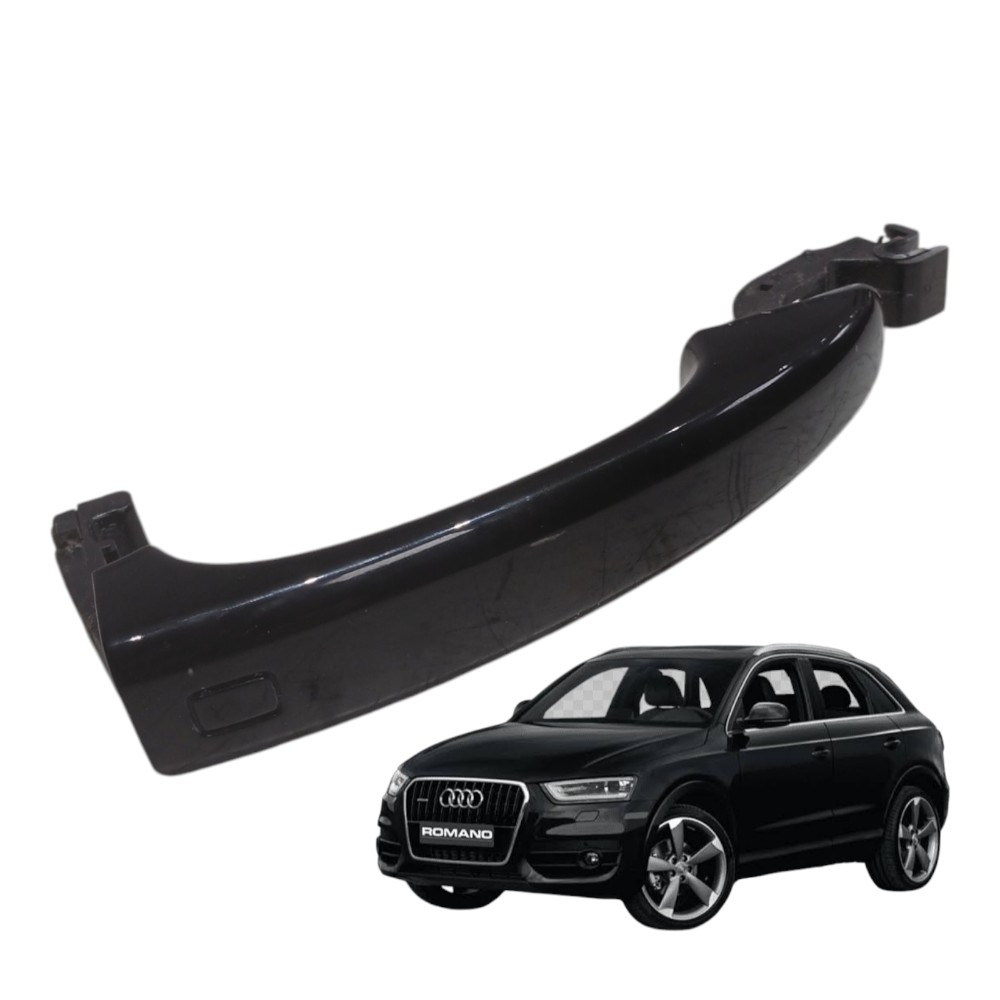 Maçaneta Externa Porta Traseira Esquerda Audi Q3 2.0 T 2014 Preto Traseira