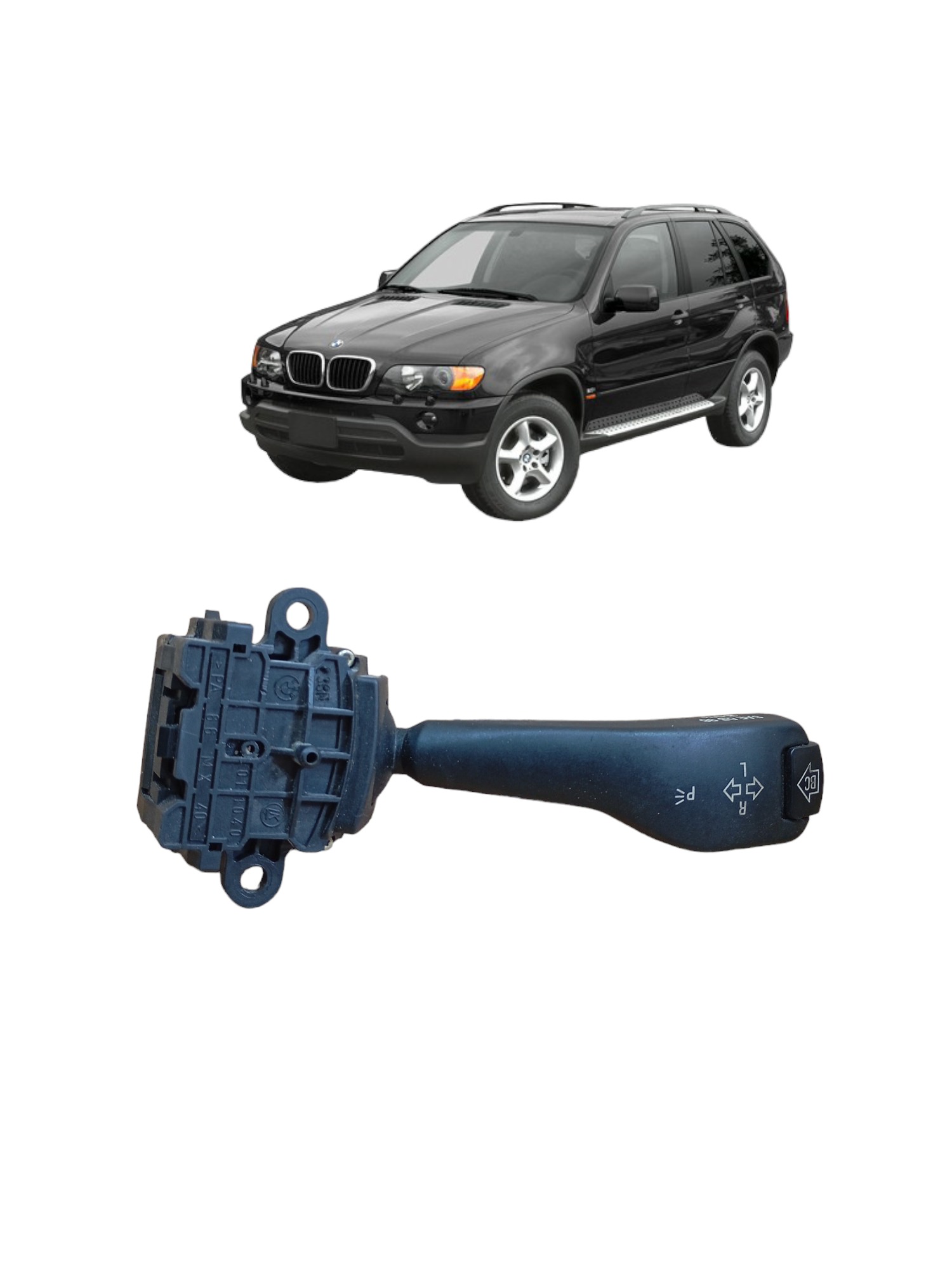 Chave Comando Seta Bmw X5 2001 Cod 8363668m