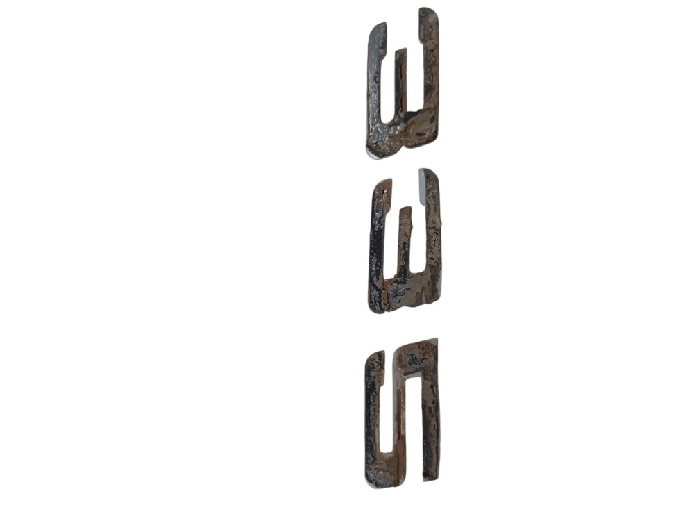 Letreiro Tampa Traseira Porta Malas Bmw 323i 2.5 2000 2003 Prata 3
