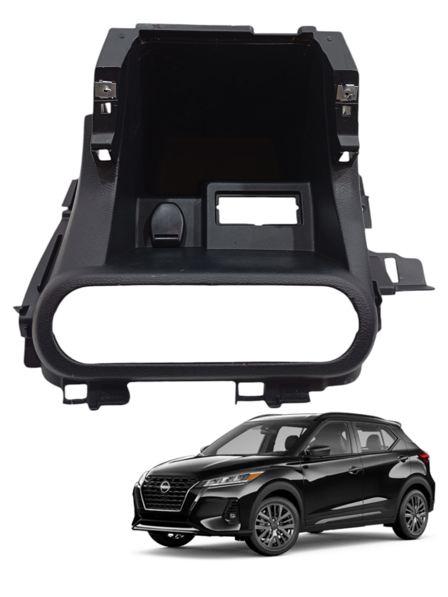 Acabamento Porta Objetos Nissan Kicks 1.6 2022 689225r10a