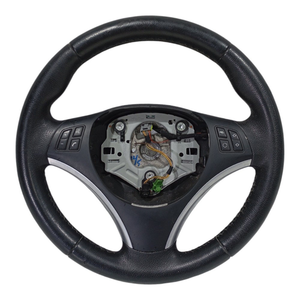 Volante Direção Com Comandos Bmw 320i 2.0 E90 2010 676989402 Preto 7