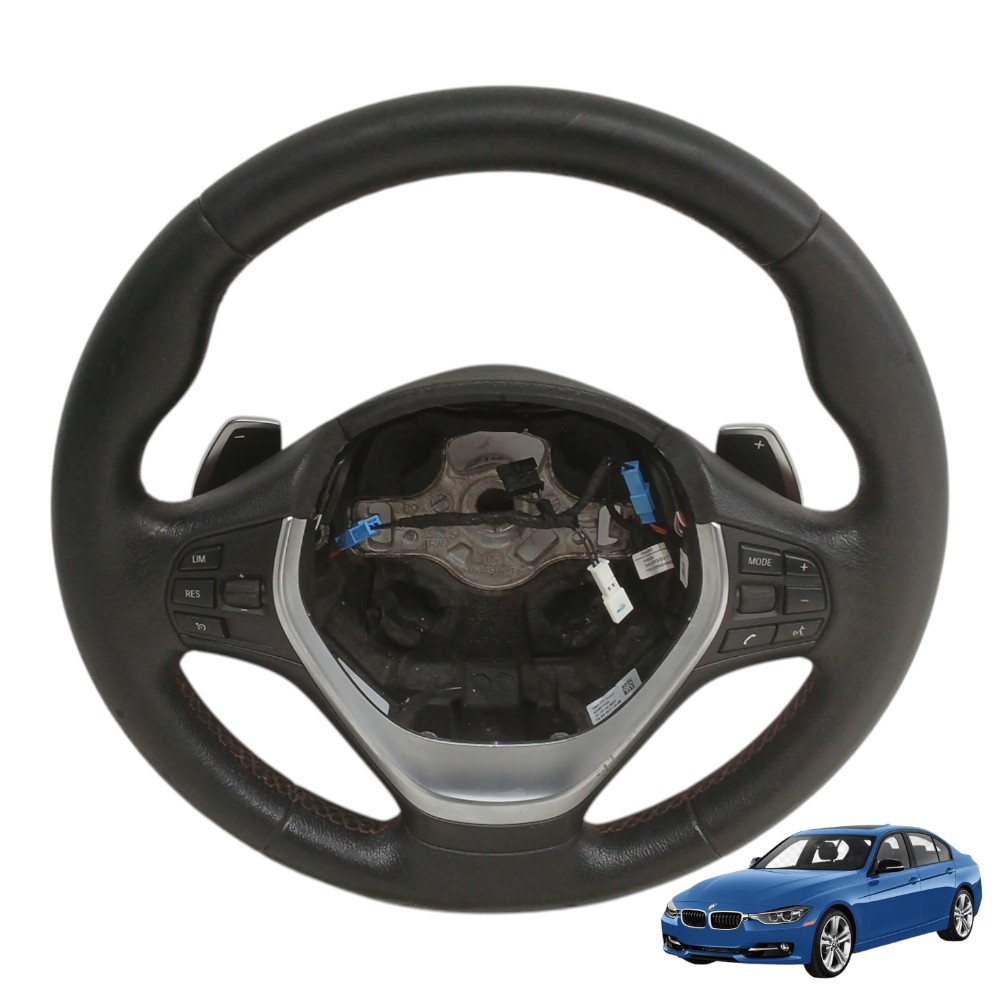 Volante Direção Com Comandos Bmw 320i 2.0 2016 2017 2018 Preto