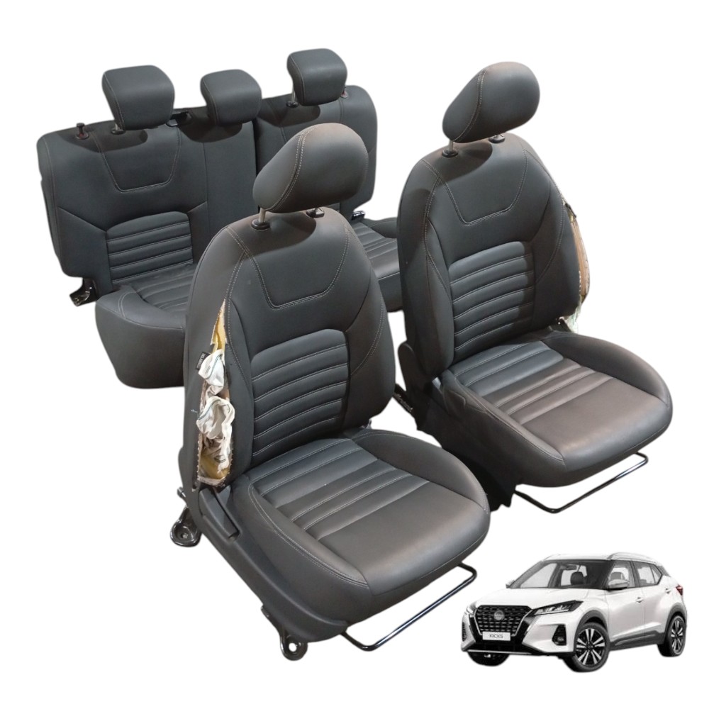 Jogo De Bancos Com Detalhe Original Nissan Kicks 1.6 2024 1