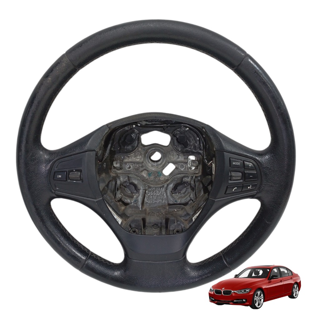 Volante Direção Bmw 320i 2.0 2013 2014 2015 F30 Cod 62558181 Preto