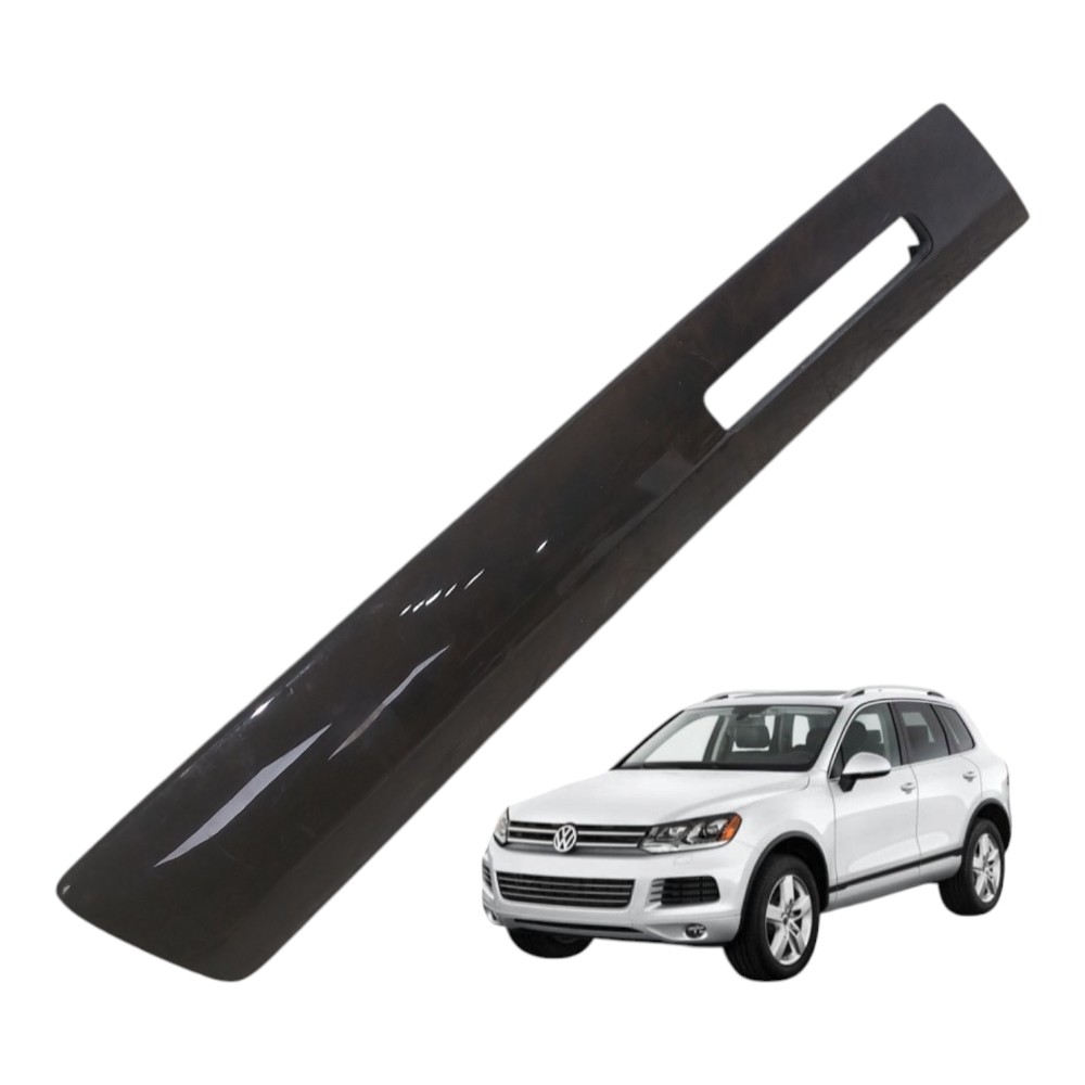 Friso Porta Dianteira Esquerda Vw Touareg 4.2 V8 Fsi 2013 Preto 5