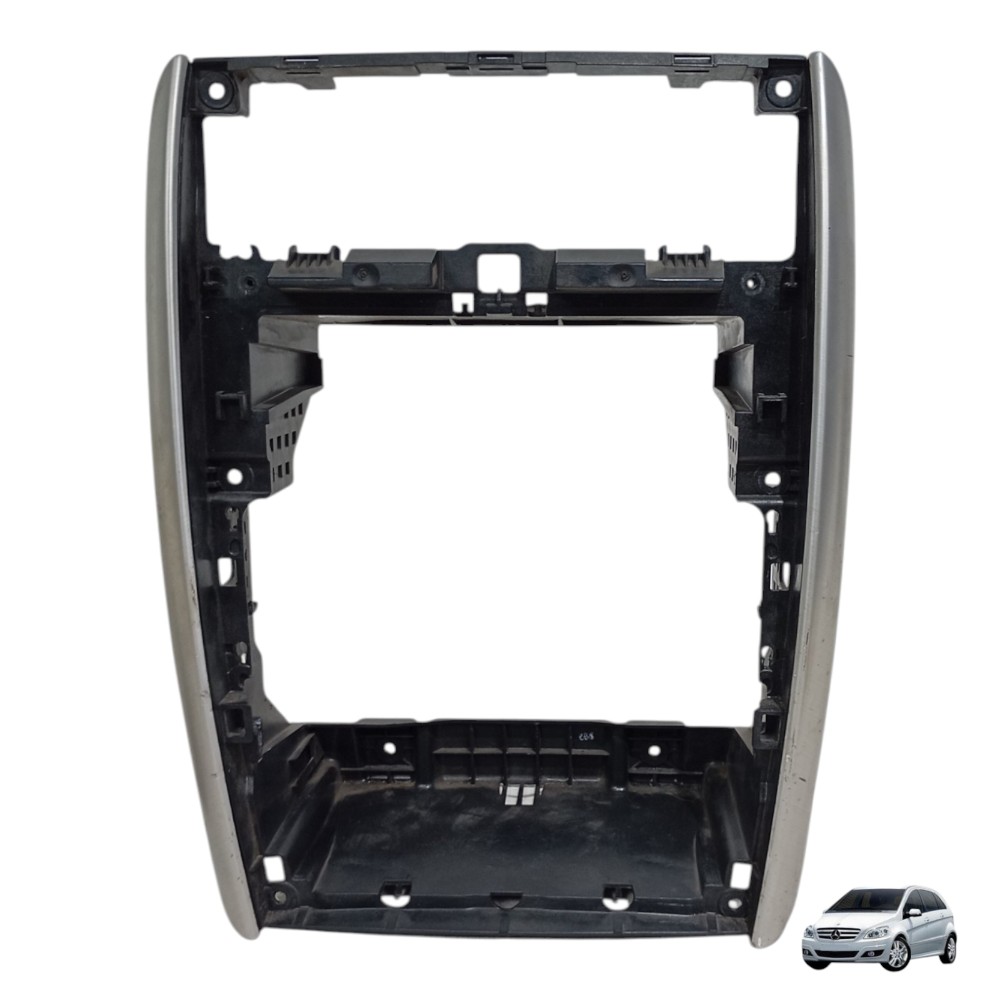 Moldura Painel Mercedes Benz B180 2011 Preto E Prata